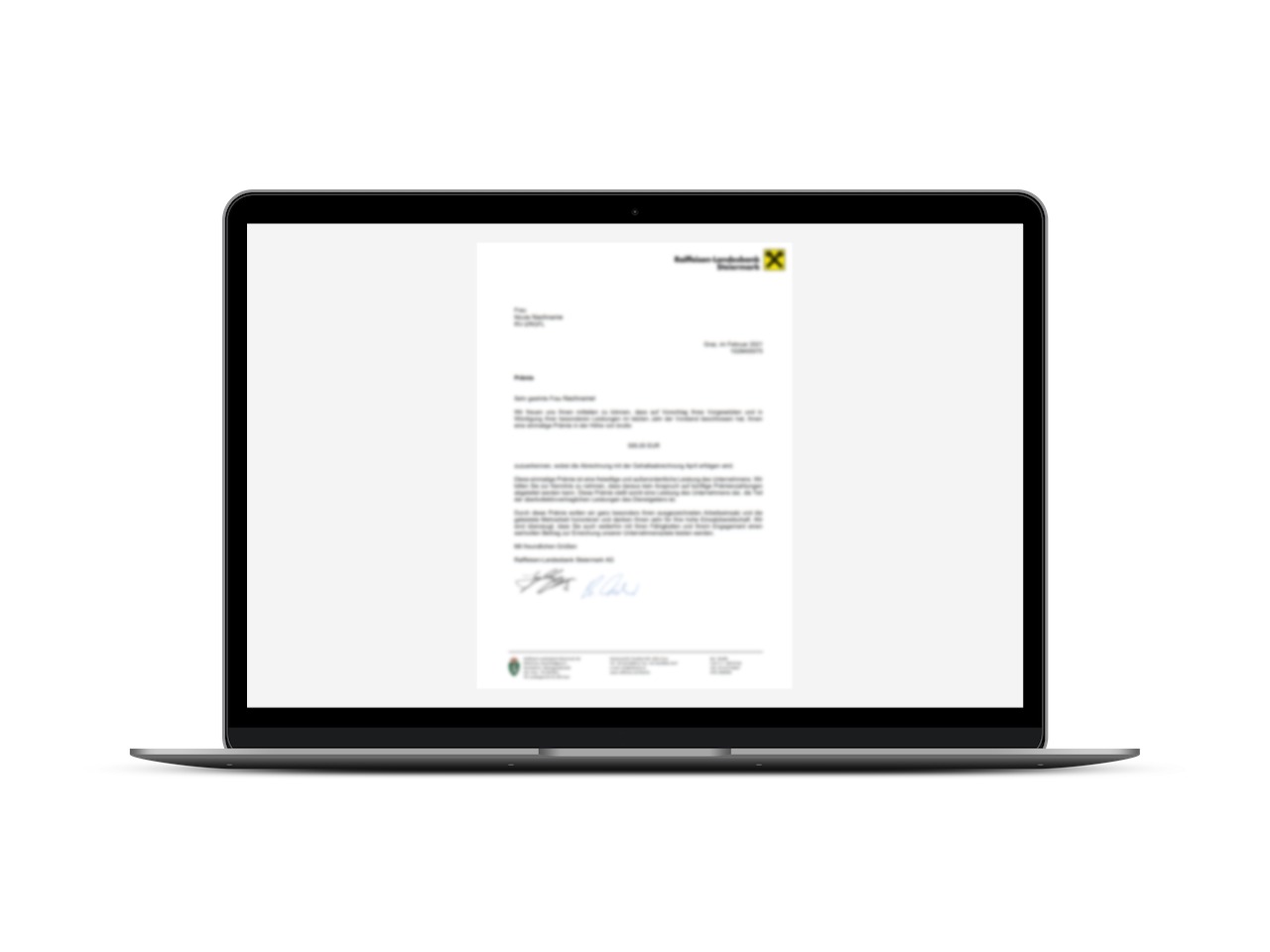 Brieferstellung für Personalverrechnung